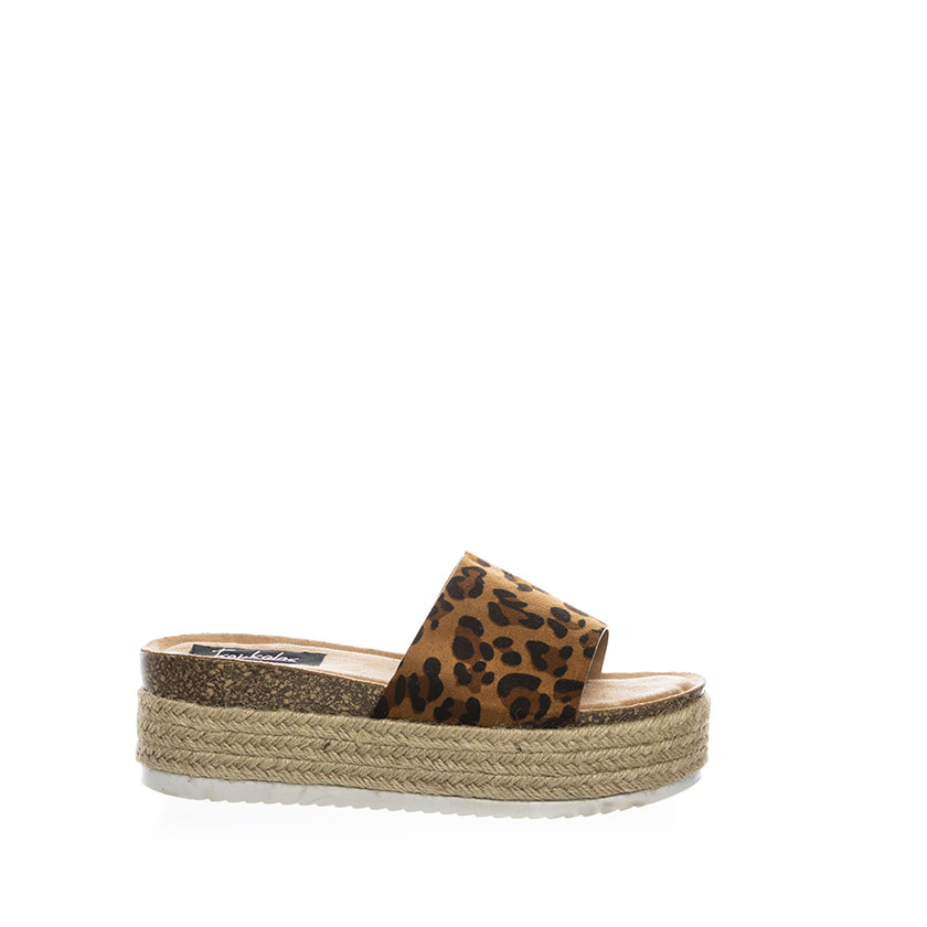 Flatforms λεοπάρ σουέτ με φάσα ΛΕΟΠΑΡ