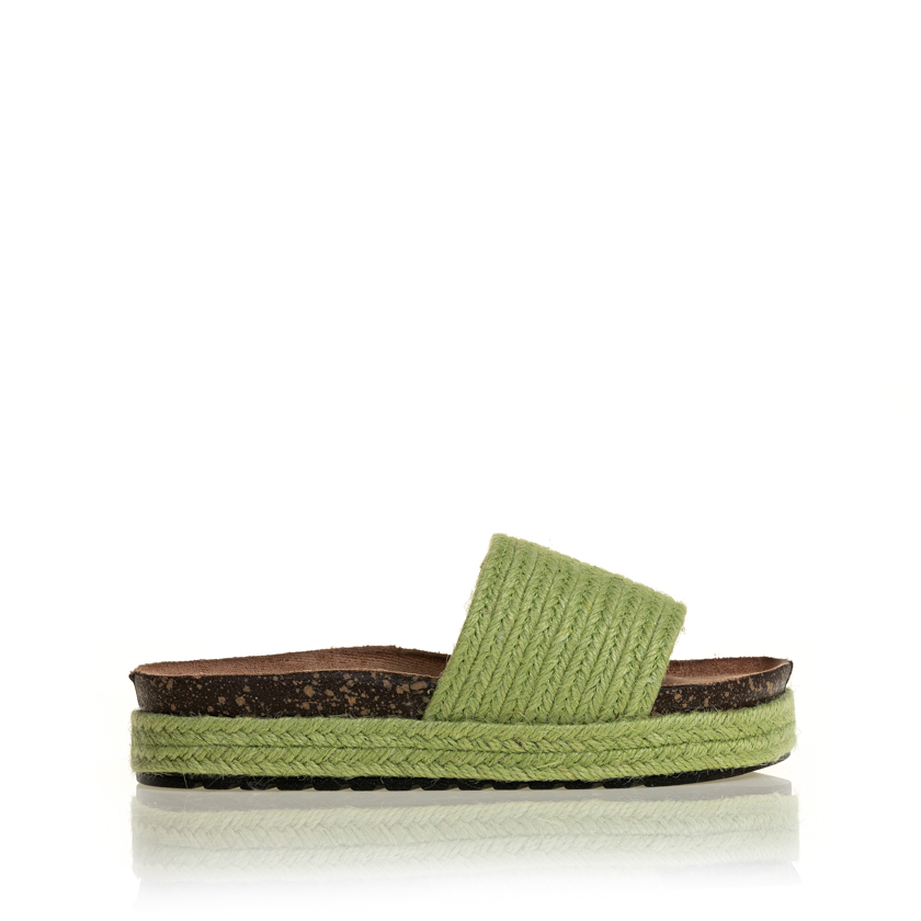 Flatforms πράσινα σχοινί με φαρδιά φάσα ΠΡΑΣΙΝΟ