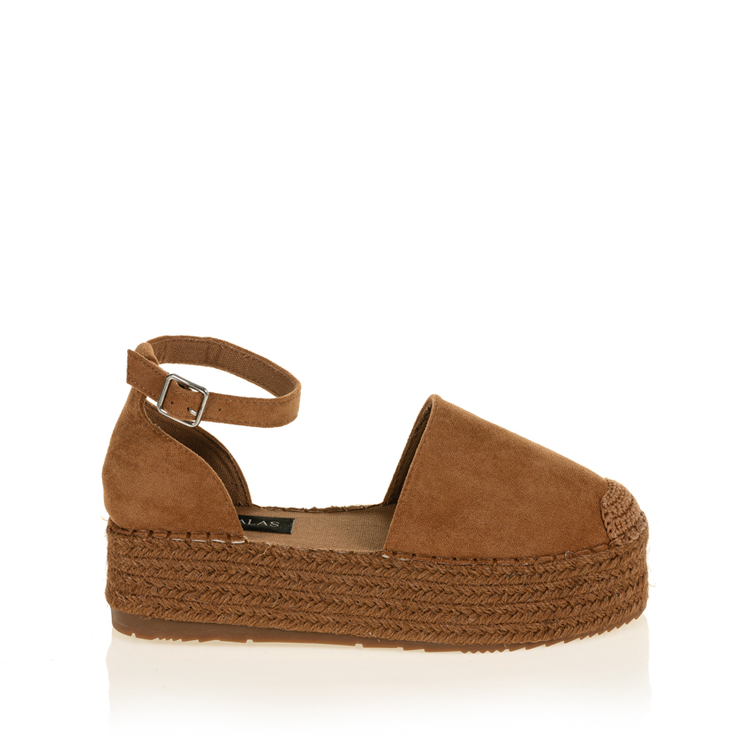 Εσπαντρίγιες κάμελ σουέτ δίπατες με λουράκι ΚΑΜΕΛ