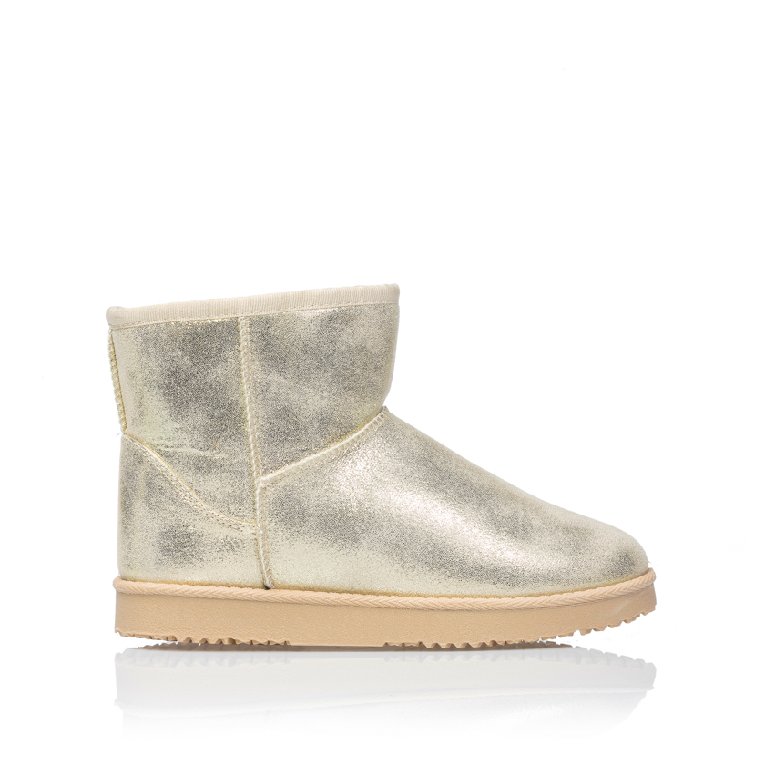 Μποτάκια χρυσά γυαλιστερά με εσωτερική γούνα ΧΡΥΣΟ