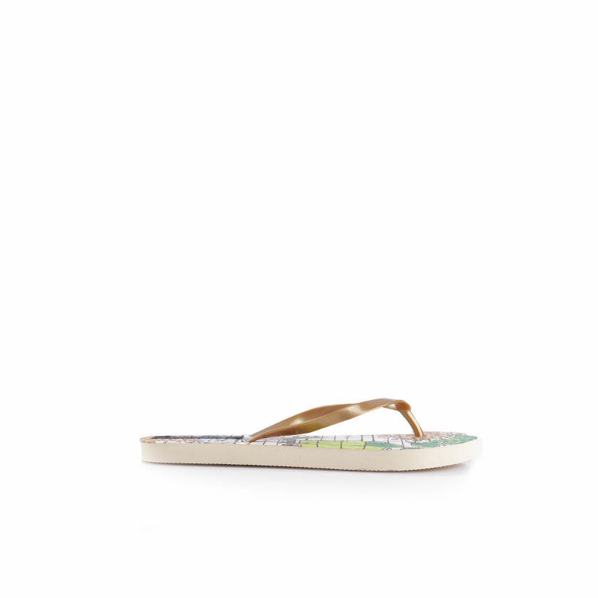 Σαγιονάρες θαλάσσης χρυσές με λουλούδια ΧΡΥΣΟ