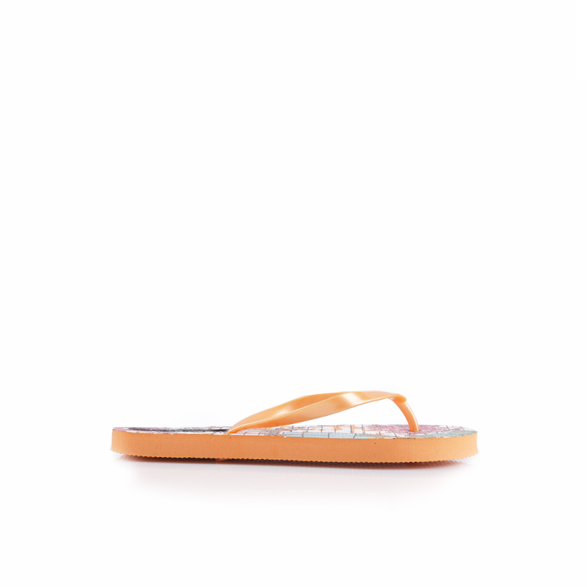 Σαγιονάρες θαλάσσης πορτοκαλί με λουλούδια ΠΟΡΤΟΚΑΛΙ