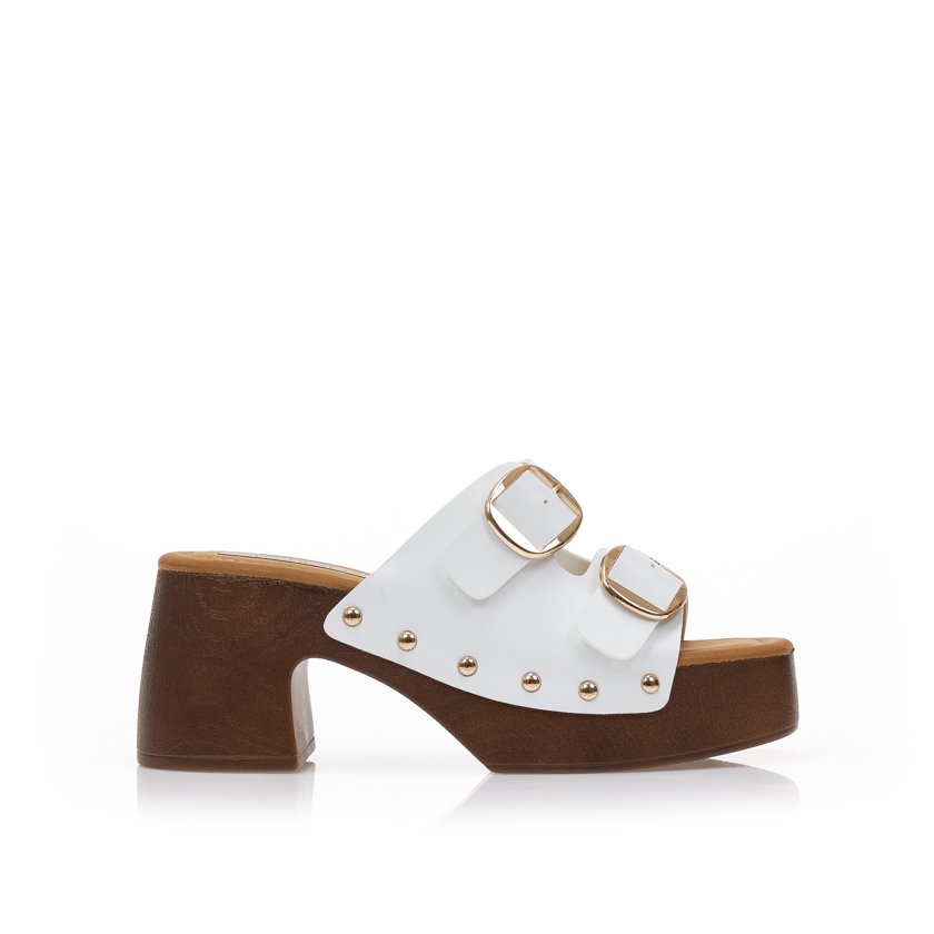 Σαμπό λευκά δερματίνη με ρυθμιζόμενη φάσα ΛΕΥΚΟ