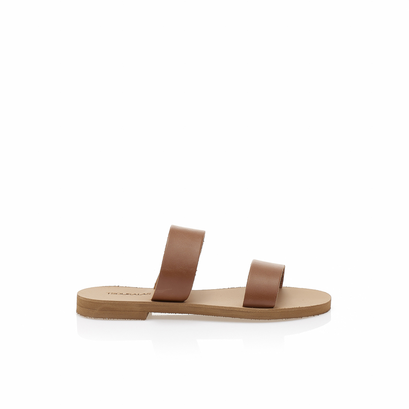 Tsoukalas Χειροποίητα σανδάλια ταμπά δερματίνη με διπλή φάσα ΤΑΜΠΑ