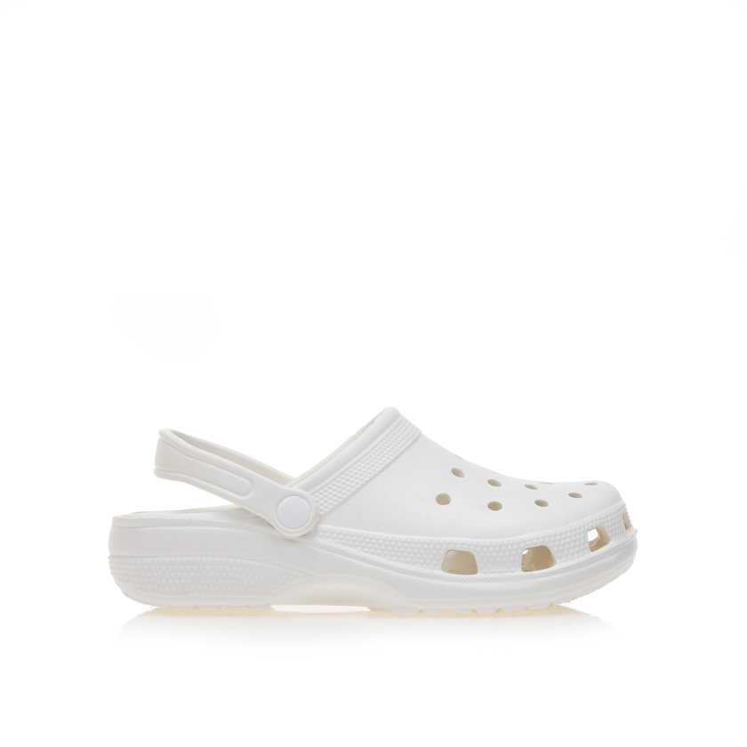 Παντόφλες σαμπό λευκές λάστιχο ΛΕΥΚΟ