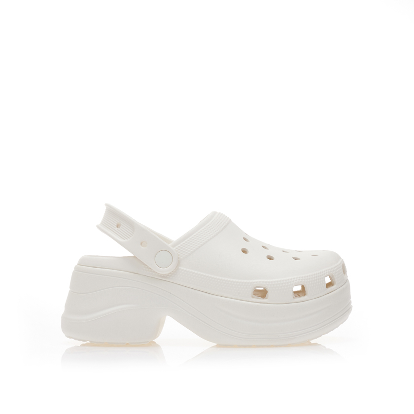 Παντόφλες σαμπό λευκές λάστιχο ΛΕΥΚΟ