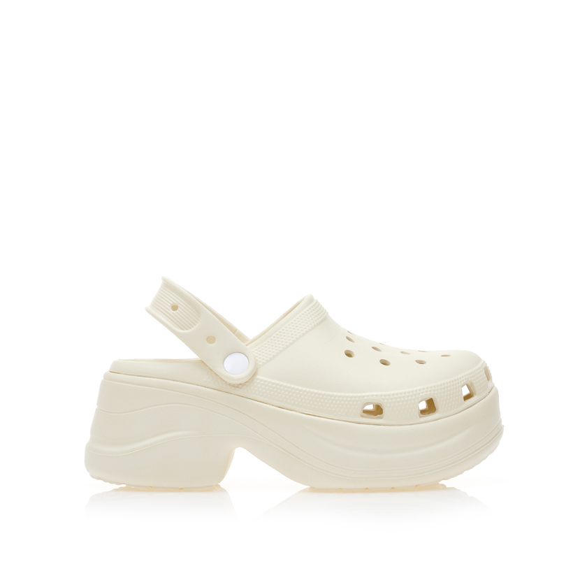 Παντόφλες σαμπό μπεζ λάστιχο ΜΠΕΖ