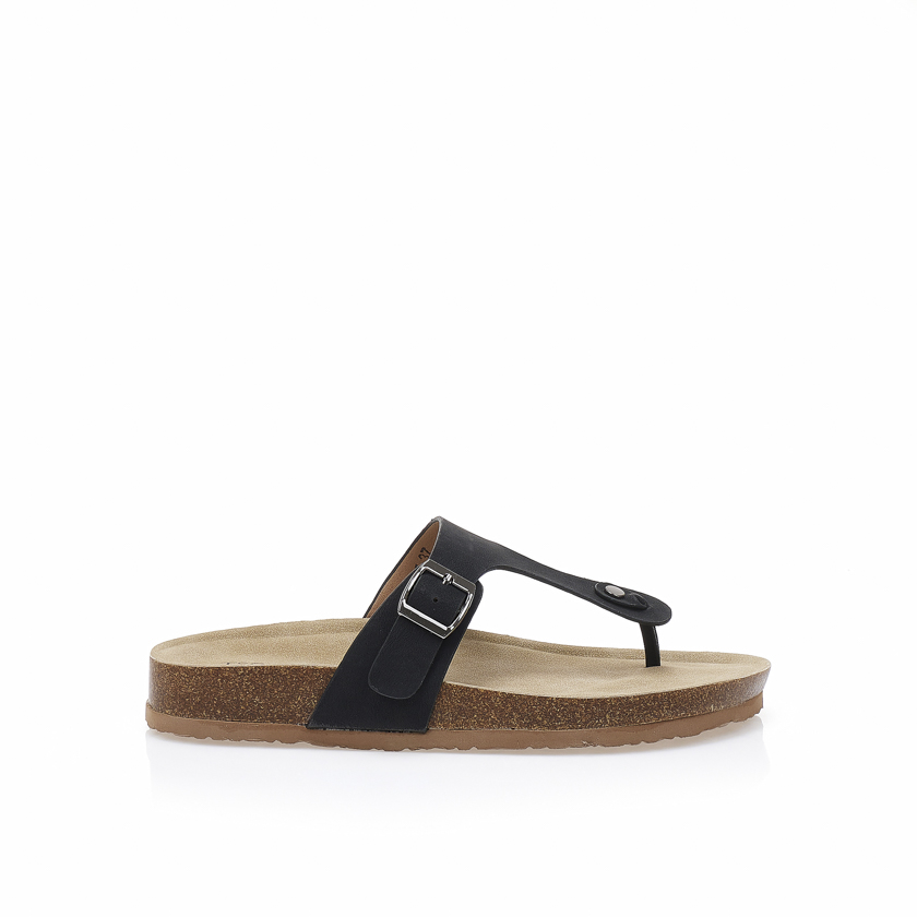 Σανδάλια TSOUKALAS μαύρα δερματίνη ΜΑΥΡΟ