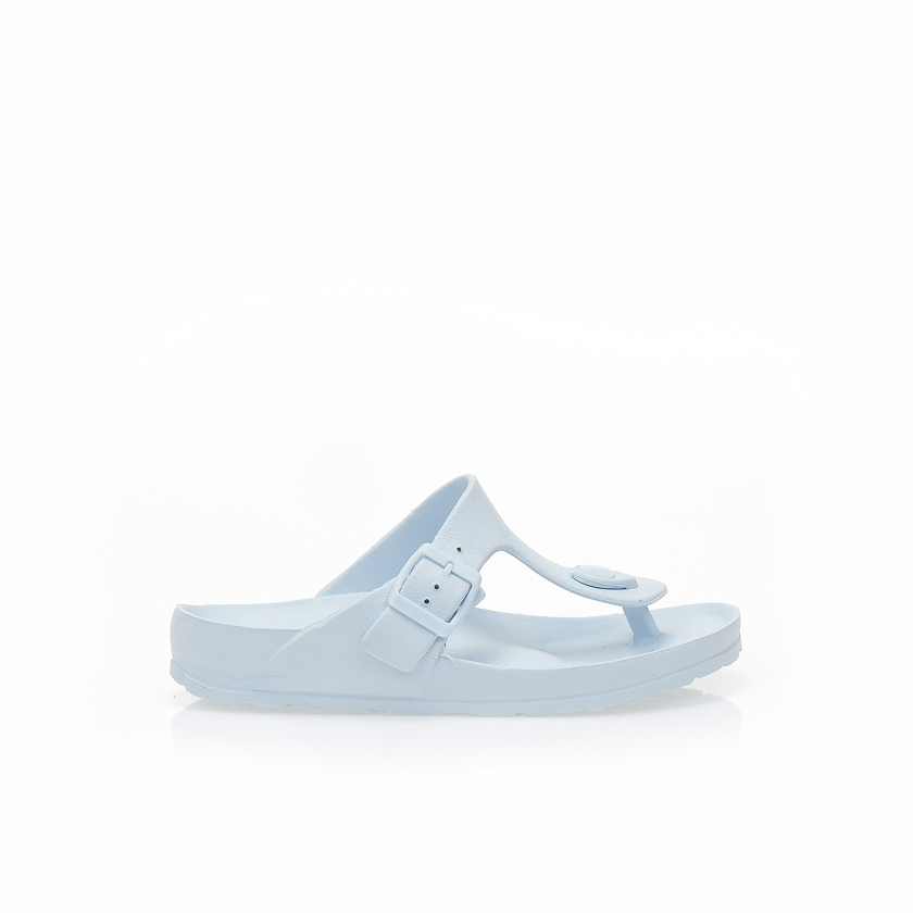 Tsoukalas Σαγιονάρες γαλάζιες λάστιχο με ρυθμιζόμενο λουράκι ΓΑΛΑΖΙΟ