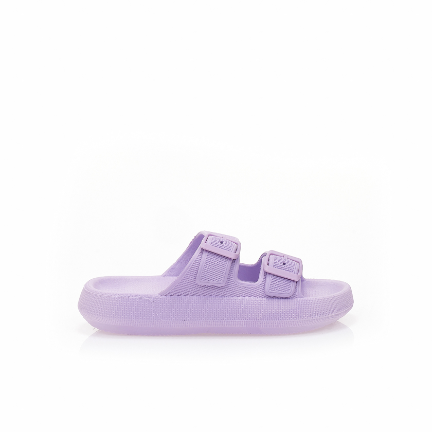 Παντόφλες μωβ λάστιχο με ρυθμιζόμενη φάσα ΜΩΒ