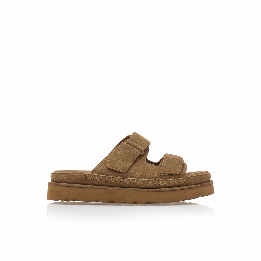 Flatforms κάμελ σουέτ με διπλή ρυθμιζόμενη φάσα ΚΑΜΕΛ