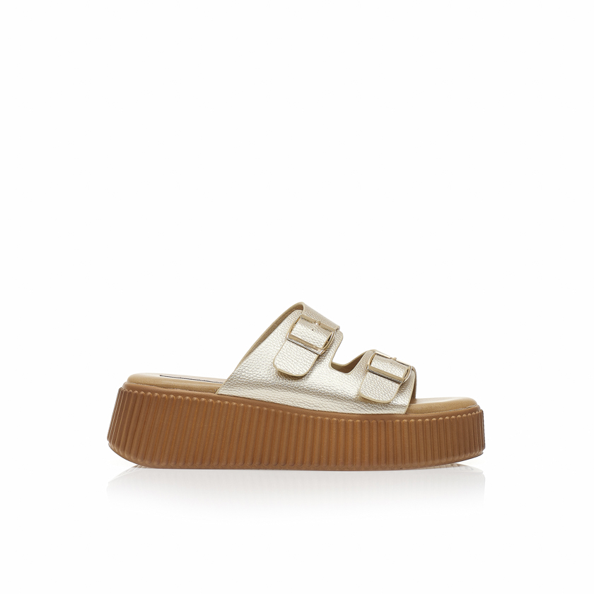 Flatorms χρυσά δερματίνη με διπλή φάσα ΧΡΥΣΟ