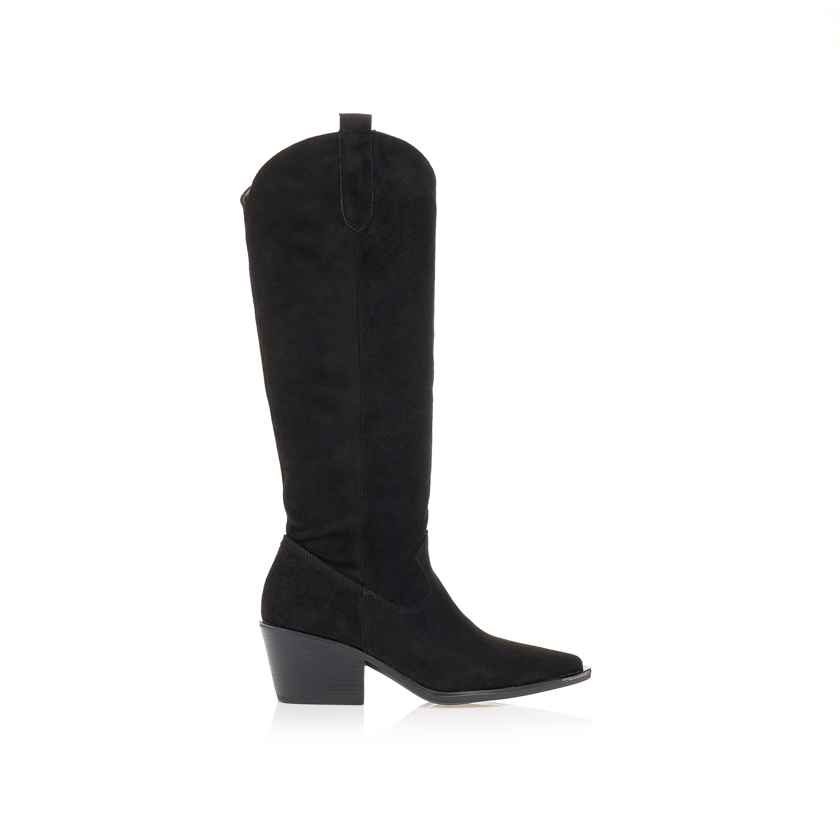 Μπότες μαύρες cowboy ΜΑΥΡΟ