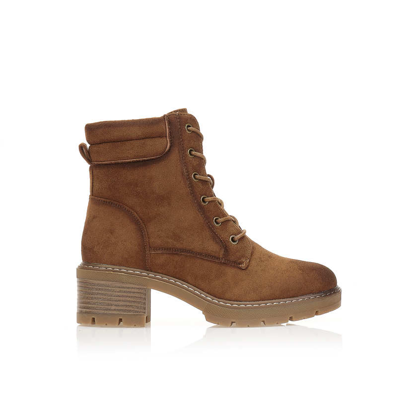 Αρβυλάκια κάμελ σουέτ με χοντρό τακούνι ΚΑΜΕΛ