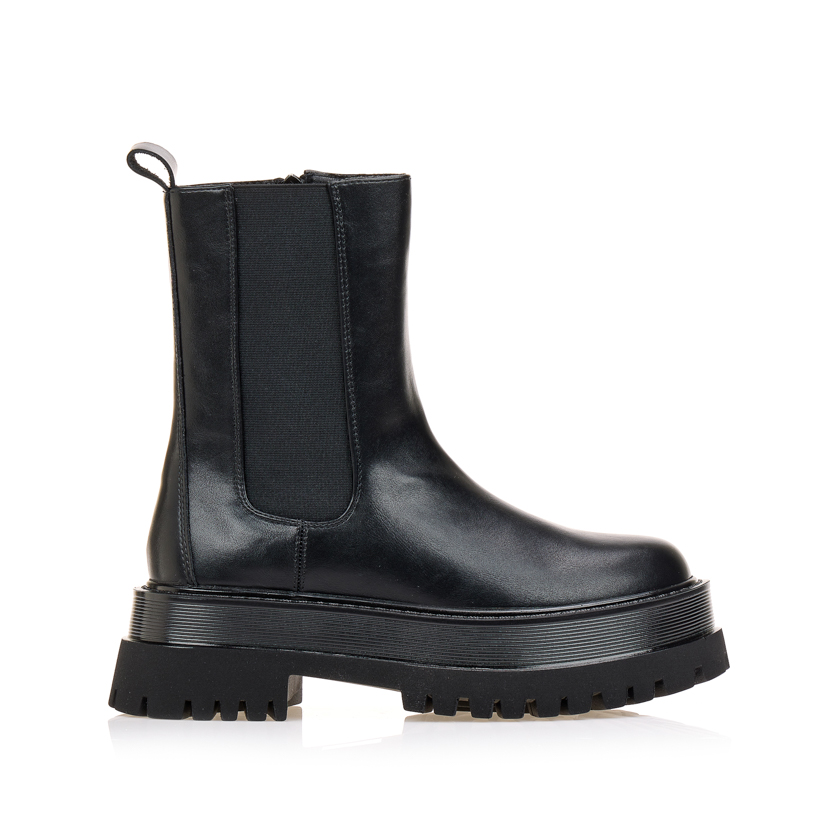 Μποτάκια δίπατα με λάστιχο ΜΑΥΡΟ