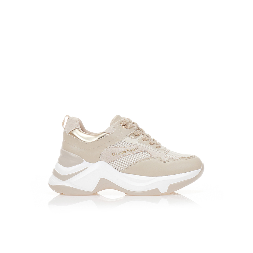 Sneakers Chunky μπεζ ΜΠΕΖ