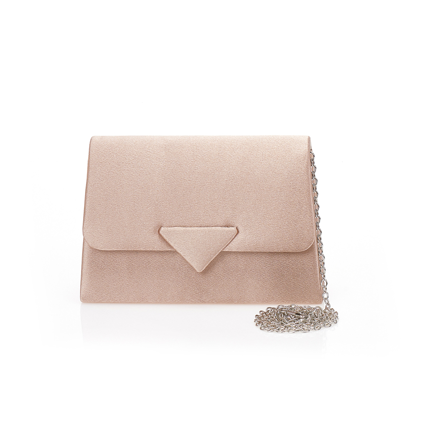 Τσάντα φάκελος σατέν πούρο χρώμα ΠΟΥΡΟ