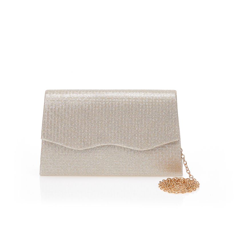 Tsoukalas Τσάντα φάκελος χρυσή λούρεξ ανάγλυφη ΧΡΥΣΟ