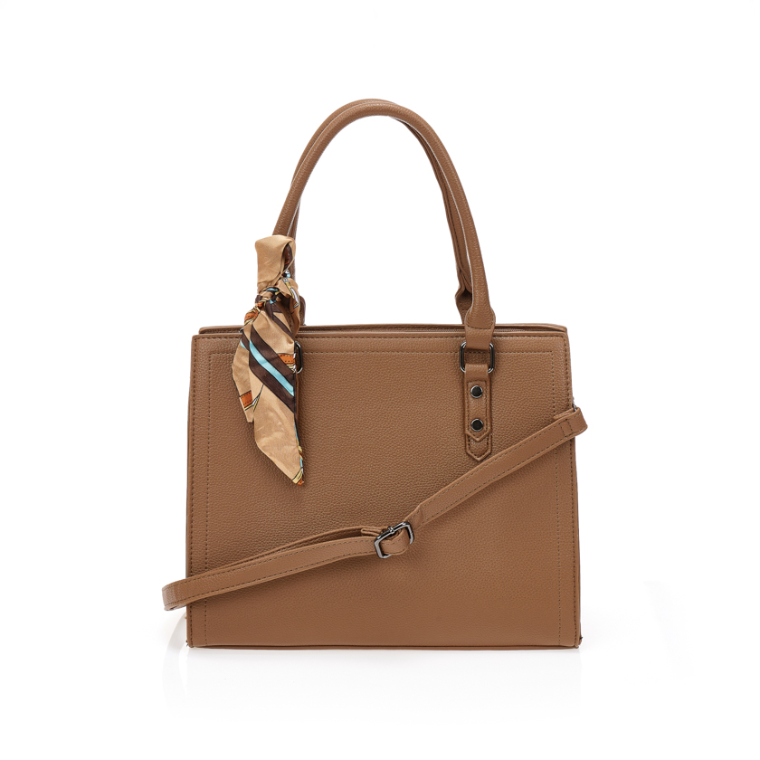 Tsoukalas Τσάντα πούρο με διακοσμητικό φουλάρι ΠΟΥΡΟ