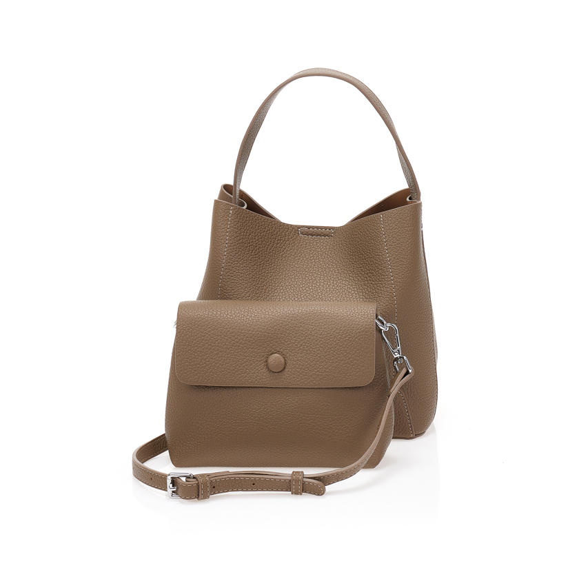 Τσάντα ώμου με μικρό τσαντάκι ΠΟΥΡΟ