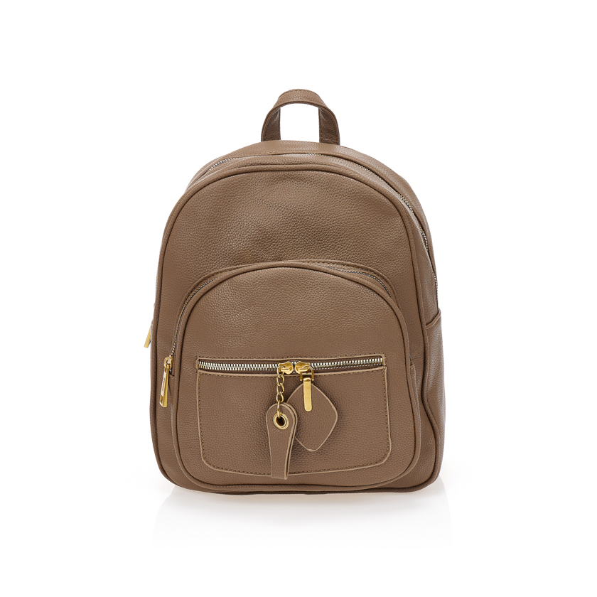 Σακίδιο πλάτης σε πούρο απόχρωση ΠΟΥΡΟ