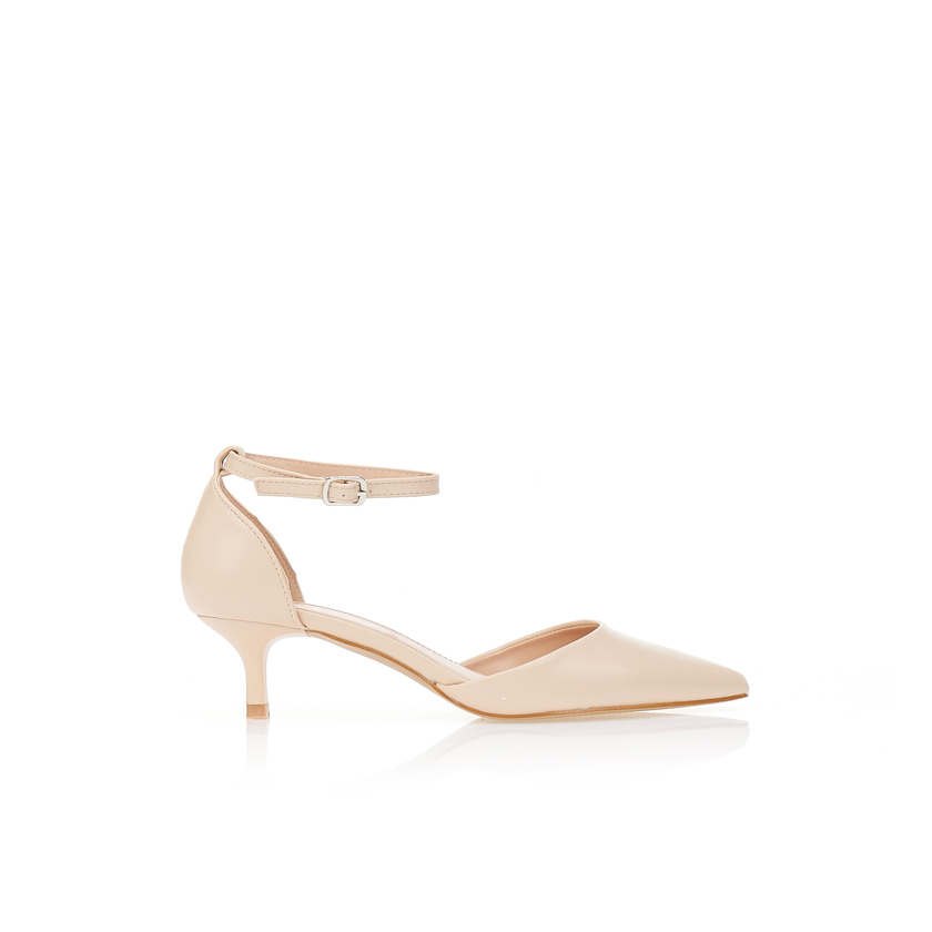 Γόβες δερματίνη μυτερές NUDE