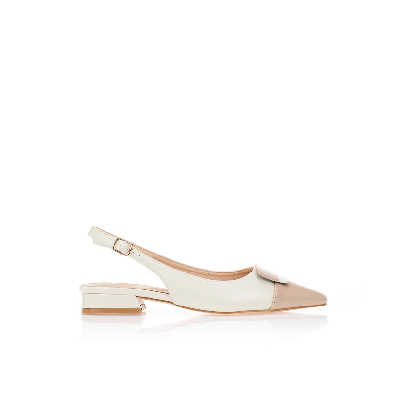 Γόβες δερματίνη με ιδαίτερη αγκράφα ΜΠΕΖ