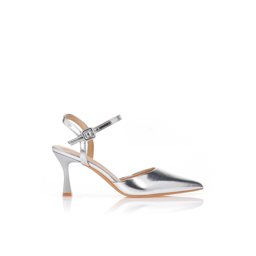 Γόβες slingback δερματίνη ΑΣΗΜΙ