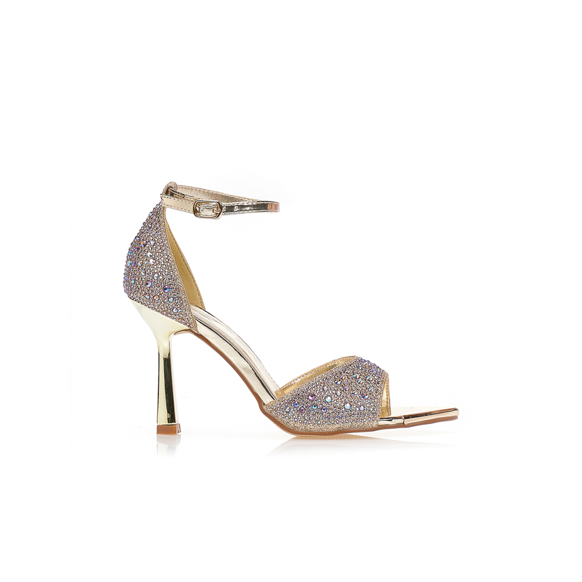 Πέδιλα χρυσά με στρας ΧΡΥΣΟ