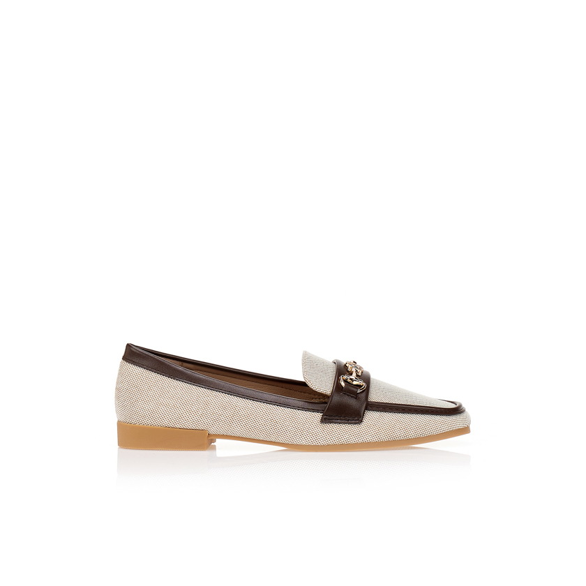 Μοκασίνια σουέτ με αγκράφα ΚΑΦΕ