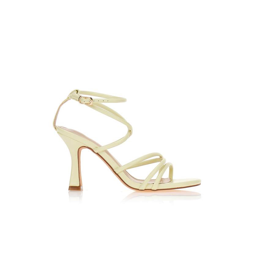 Πέδιλα κίτρινα με πολλαπλά λουράκια ΚΙΤΡΙΝΟ