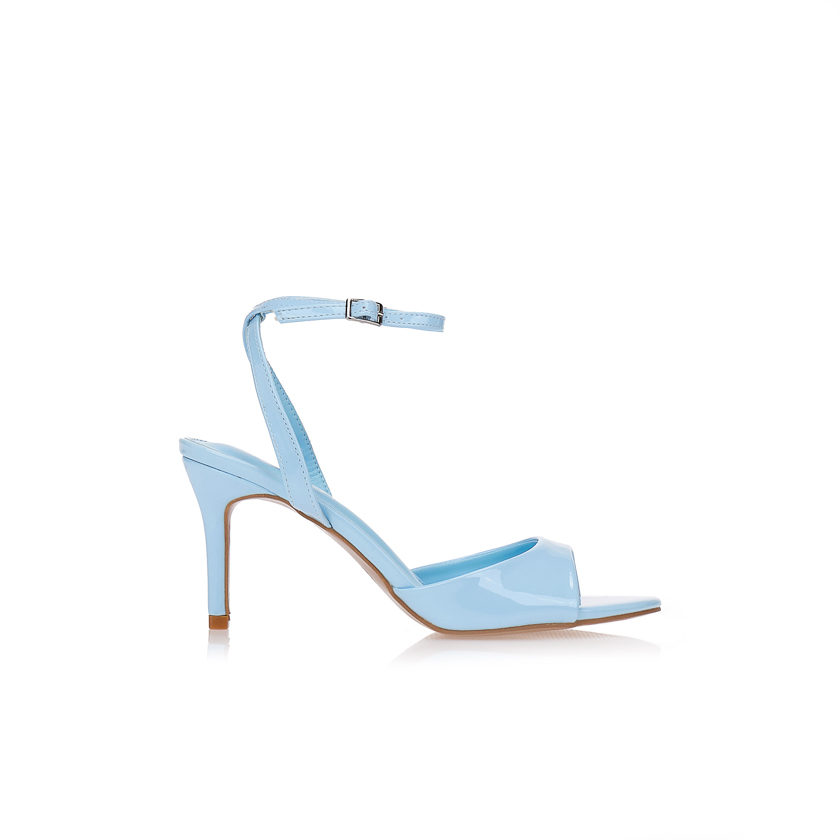 Πέδιλα μπλε με μπαρέτα στον αστράγαλο ΓΑΛΑΖΙΟ