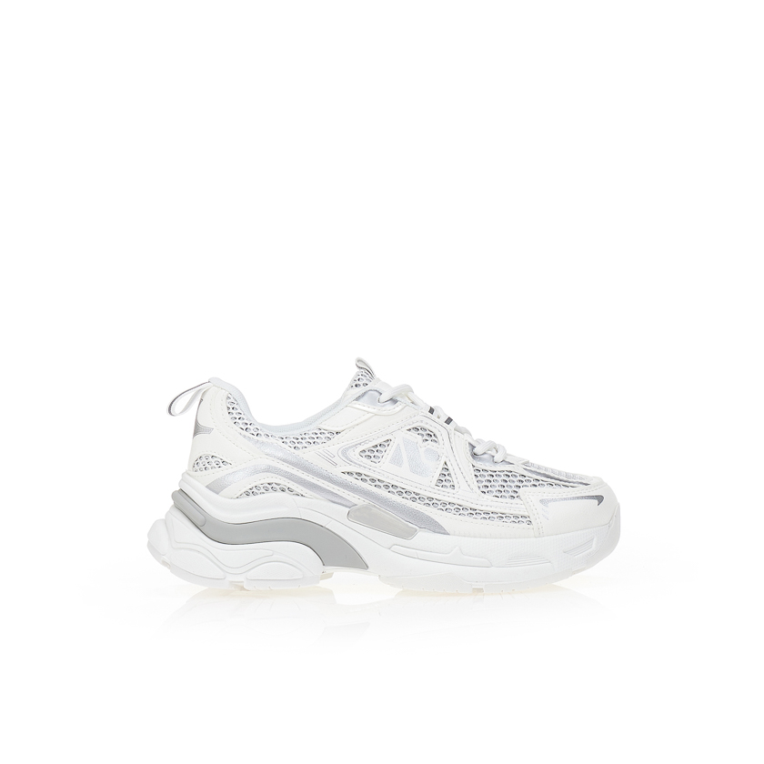 Αθλητικά με δίχτυ και δερματίνη ΛΕΥΚΟ