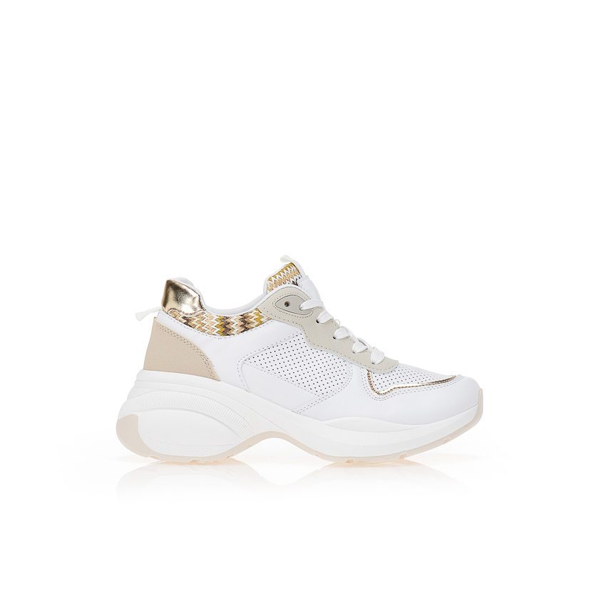 Αθλητικά δερματίνη με διάτρητο σχέδιο ΛΕΥΚΟ