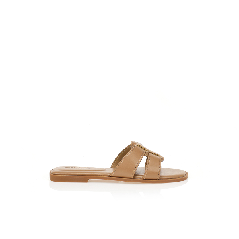 Σανδάλια TSOUKALAS πούρο δερματίνη ΧΑΚΙ
