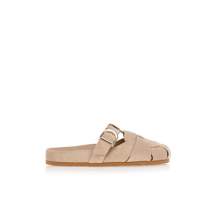 Παντόφλες mules σουέτ πούρο ΠΟΥΡΟ