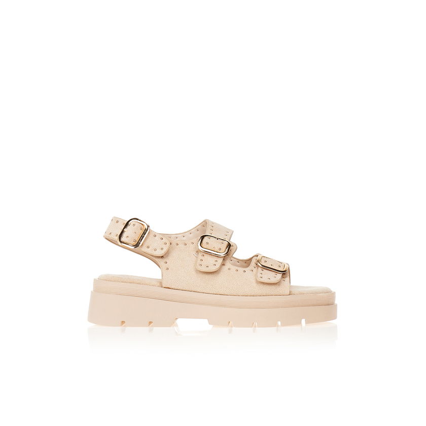 Flatforms μπεζ με τρουκς ΜΠΕΖ