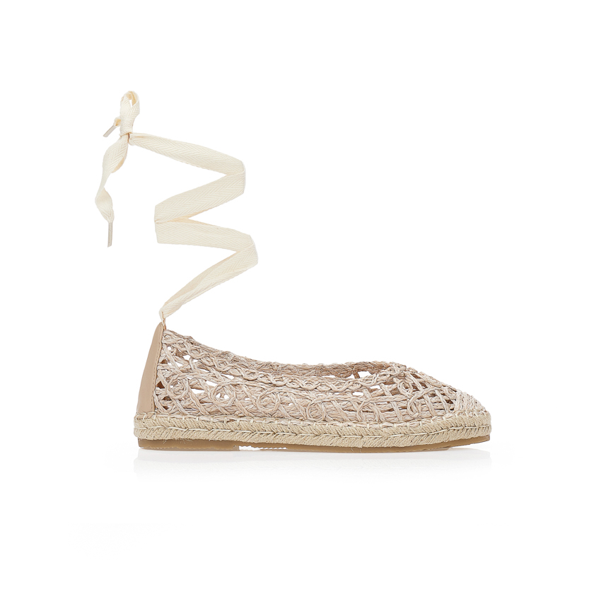 Εσπαντρίγιες με ψάθινο μοτίβο ΜΠΕΖ