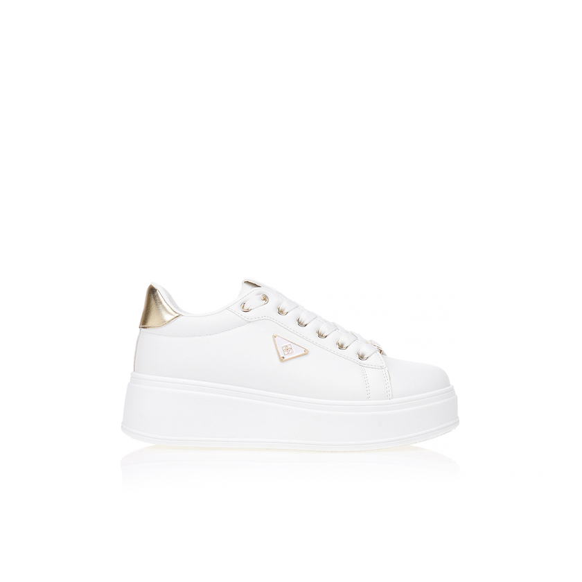 Sneakers TSOUKALAS λεύκη δερματίνη ΛΕΥΚΟ