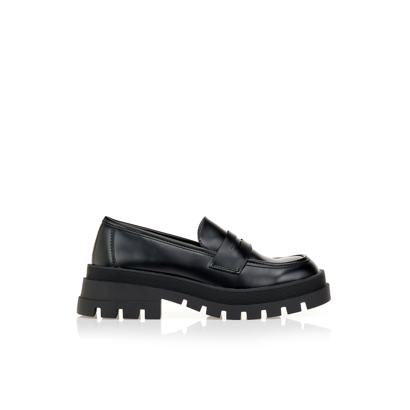 Oxfords μαύρα με χοντρή σόλα ΜΑΥΡΟ