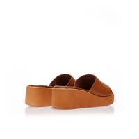 Flatforms κάμελ δερματίνη