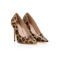 Γόβες animal print λουστρίνι μυτερές