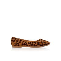 Μπαλαρίνες animal print σουέτ