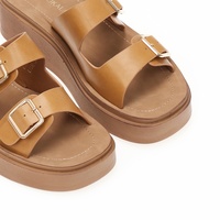Flatforms κάμελ δερματίνη με ρυθμιζόμενη φάσα