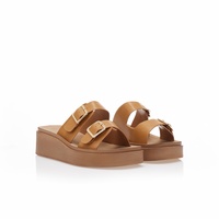 Flatforms κάμελ δερματίνη με ρυθμιζόμενη φάσα