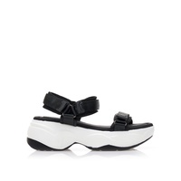 Flatforms μαύρα δερματίνη με σκρατς