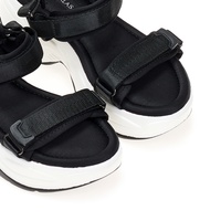 Flatforms μαύρα δερματίνη με σκρατς