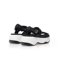 Flatforms μαύρα δερματίνη με σκρατς