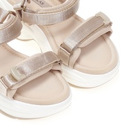 Flatforms μπεζ δερματίνη με σκρατς