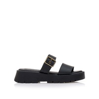 Flatforms μαύρα δερματίνη